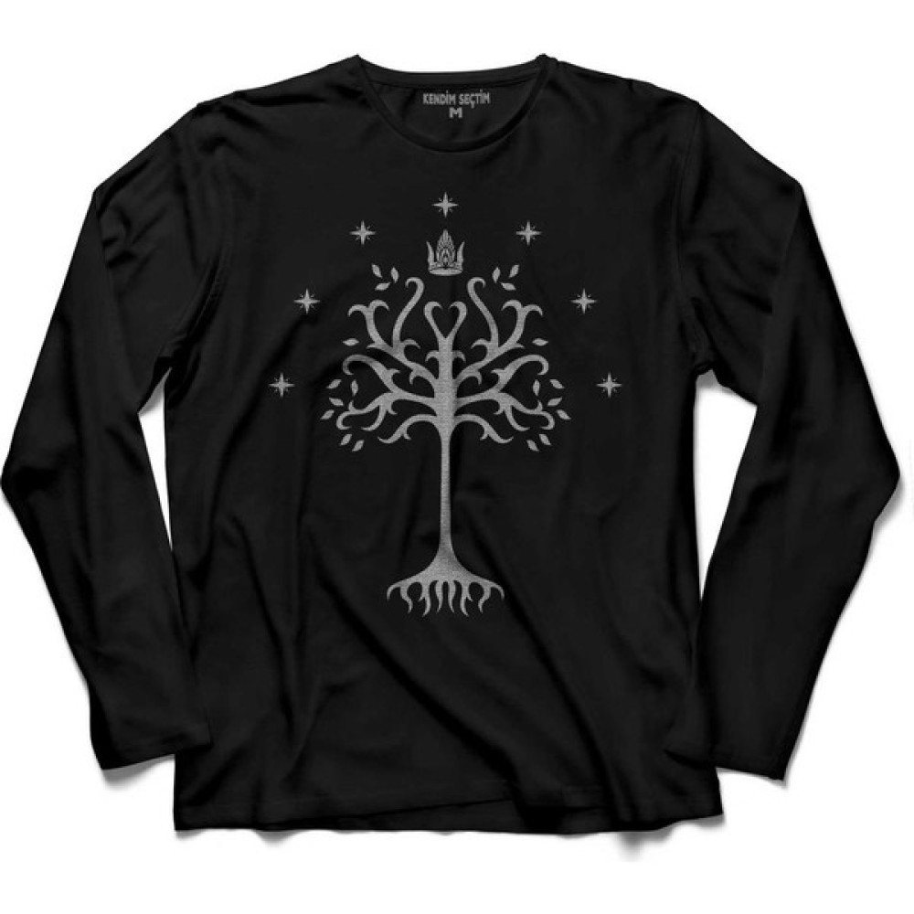 Kendim Seçtim The Lord Of The Rıngs Trılogy Tree Of Gondor Uzun Kollu Tişört Erkek T-shirt Fiyatı