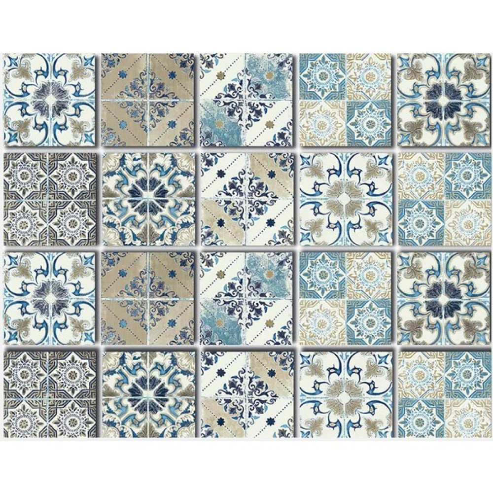 Kendinden Yapışkanlı Fas4 Desenli Pvc Karo 10X10 cm 20'li Paket Yer / Yüzey Kaplamaları Fiyatı