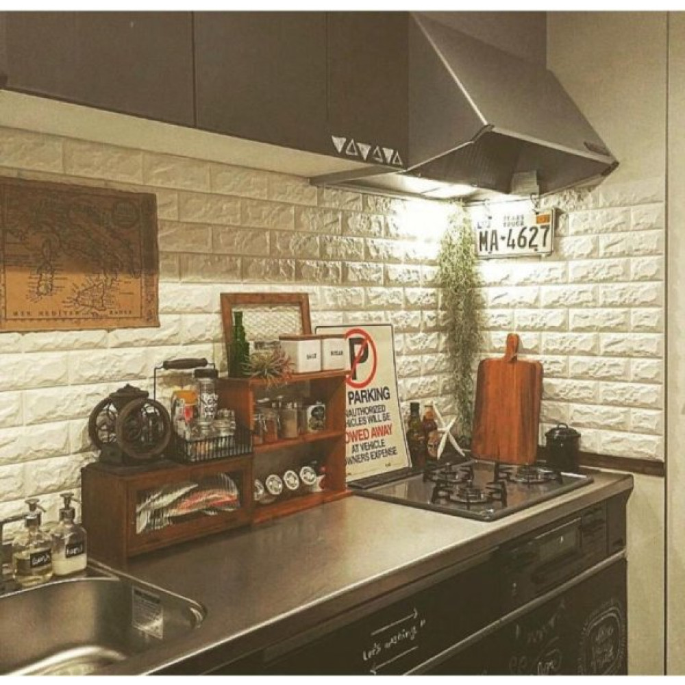 Kendinden Yapışkanlı Tuğla Duvar Paneli 70X77 Cm 6 Adet İnşaat Makineleri Fiyatı