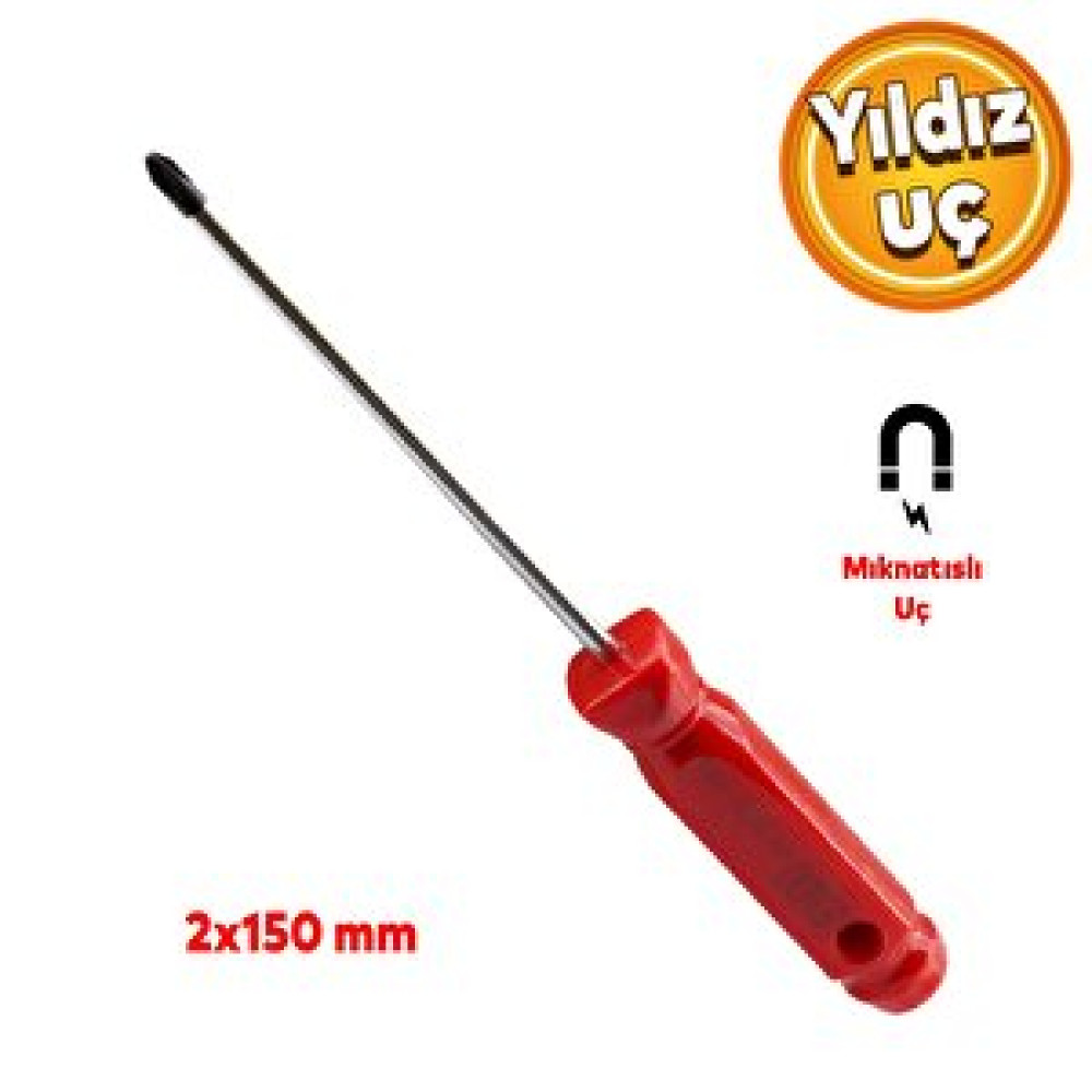 Kendo Tornavida Vida Civata Sökme Sıkma Manuel El Klasik Yıldız Düz Uç Uçlu 2x150 Ktt6151 Tornavida Fiyatı
