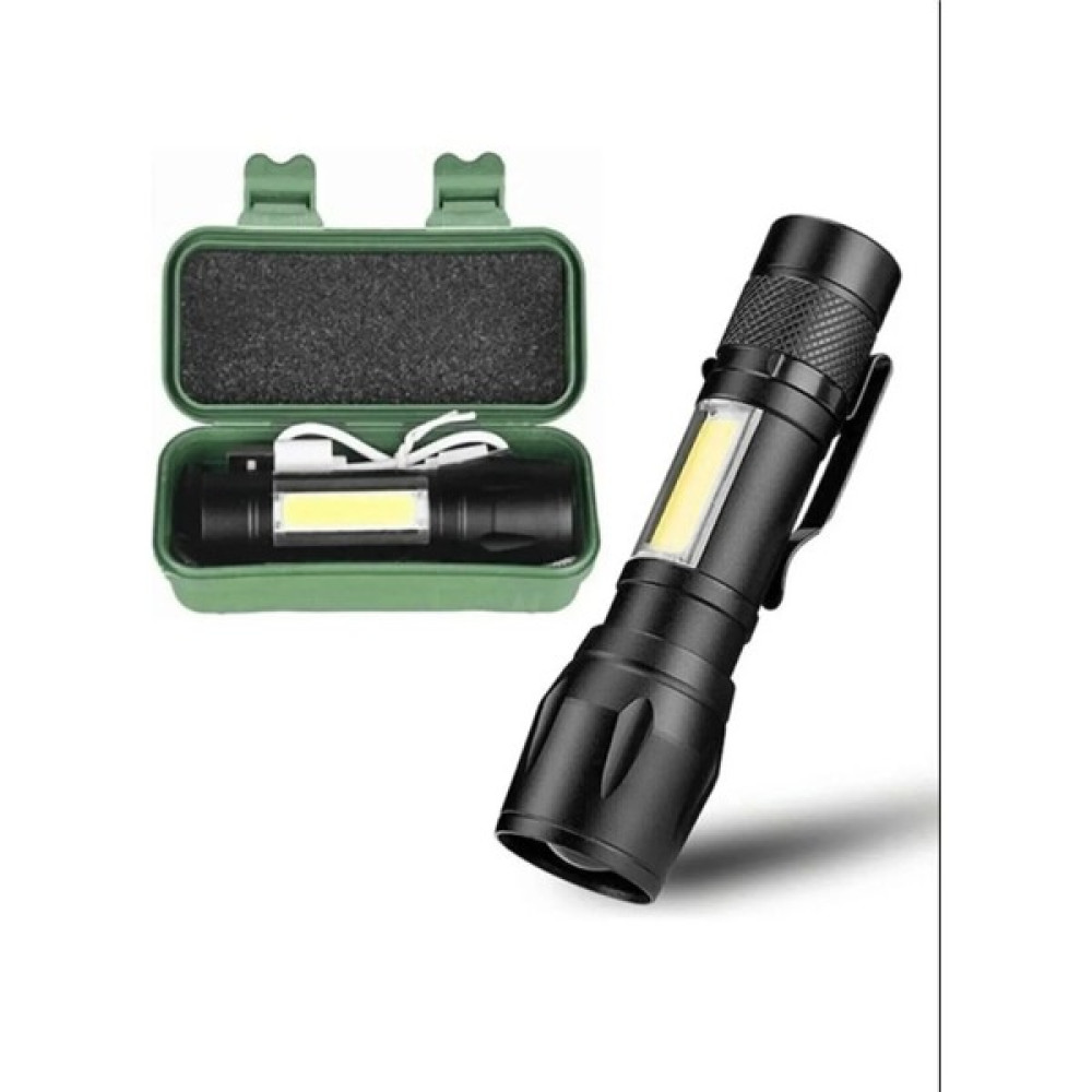 Kenko Ultra Güçlü USB Şarjlı El Feneri 2500 Lumen 5W Cob LED Avcılık Kamp Feneri Deprem Çantalık Fener El Feneri Fiyatı