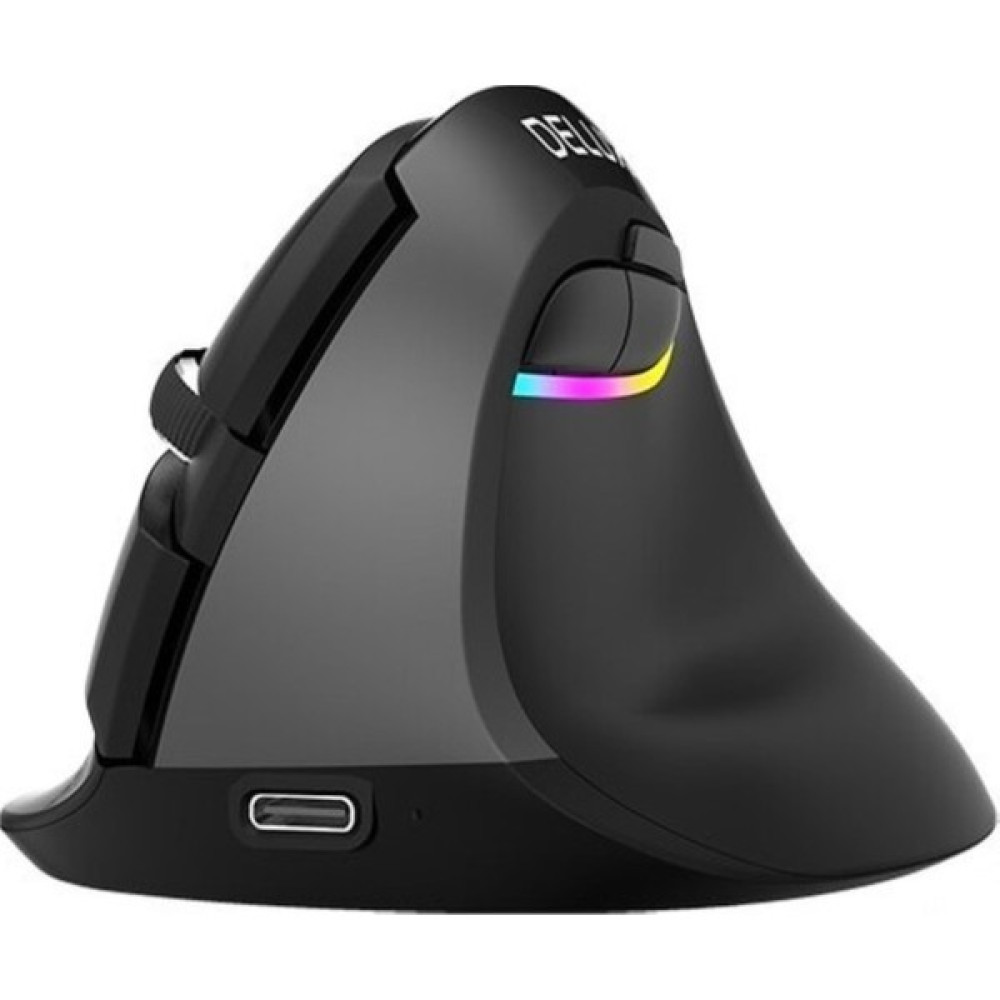 Kenly Delux M618 Mini Bluetooth 4.0+ 2.4g Ergonomik Şarjlı Sessiz Rgb Mouse - Siyah Klavye - Mouse Fiyatı