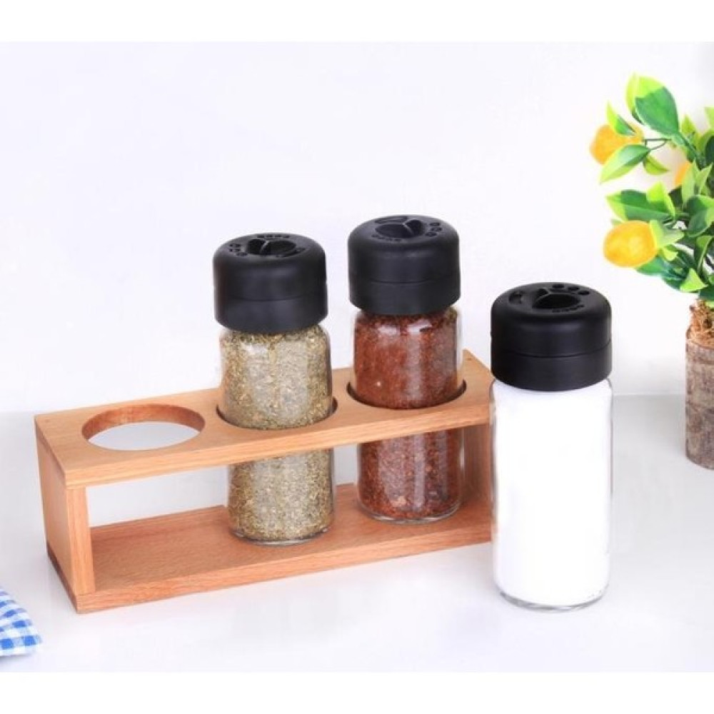 kenpool Pera Ahşap Stantlı Tuzluk Biberlik 245 ml Cam Tuzluk 3lü Baharat Takımı - Şeffaf Baharat Setleri & Baharatlıklar Fiyatı