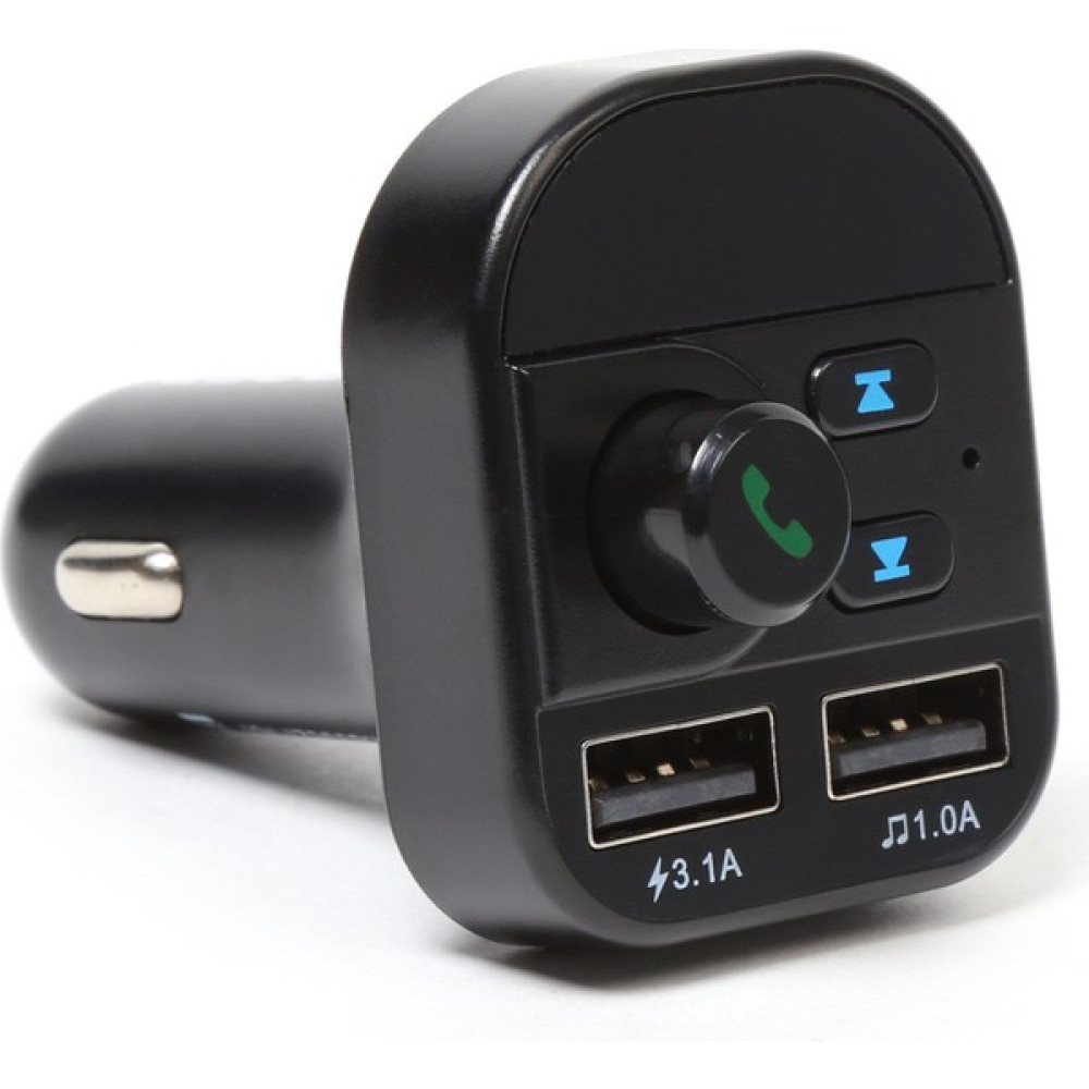 Kensa Bluetooth Araç Kiti Fm Transmitter Çift USB Girişli 3.1A - Siyah Oto Transmitterleri Fiyatı
