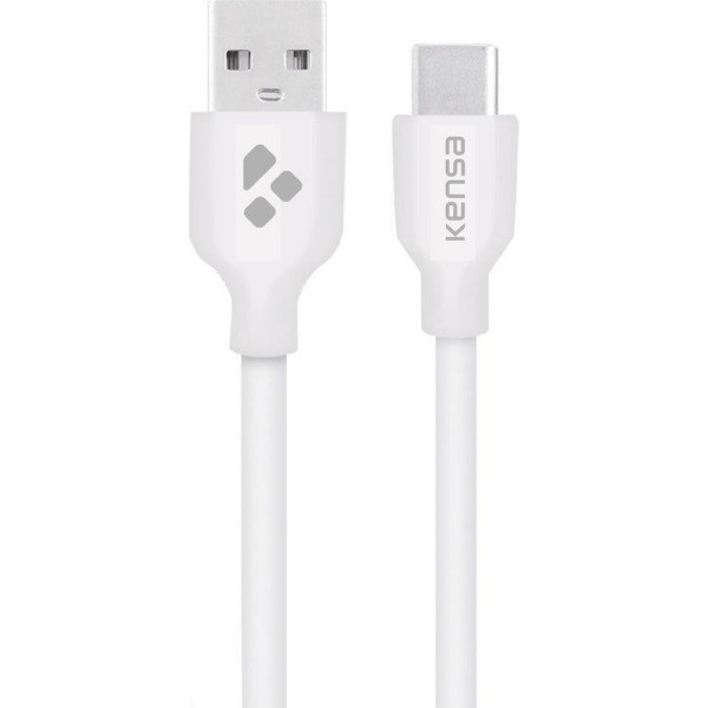 Kensa DK-152 1.0m 2.1A Typ-C USB Kablo - Beyaz Cep Telefonu Şarj Cihazı Fiyatı
