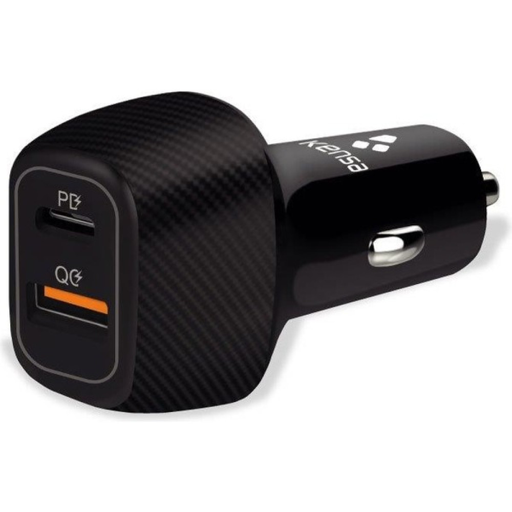 Kensa Qc-43 Pd USB Araç Hızlı Şarj Başlığı Çakmaklık Girişi - Siyah Cep Telefonu Araç Kiti Fiyatı