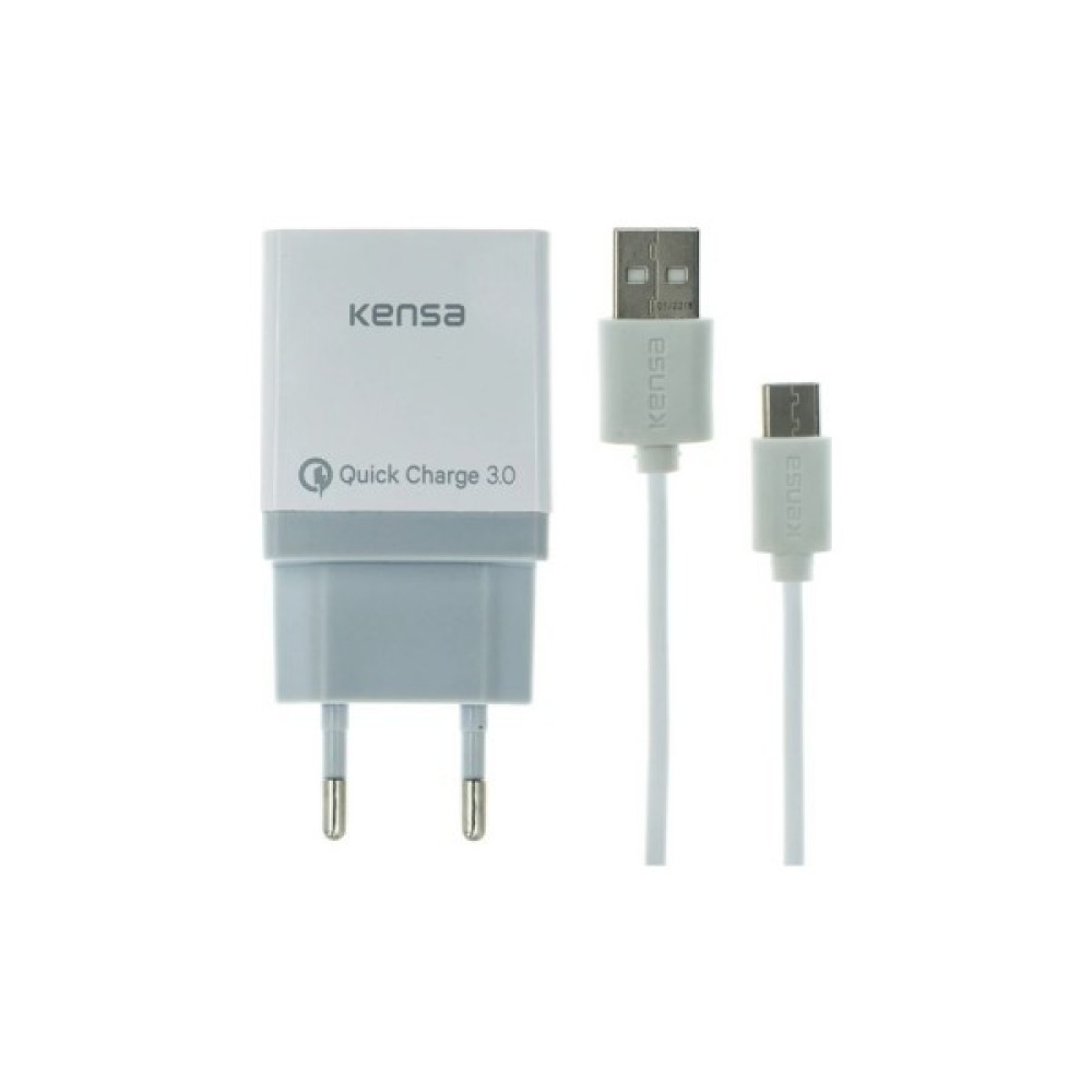 Kensa Qc-50 Quick Wall Charger Including Type-C Şarj Kablosu - Beyaz Cep Telefonu Şarj Cihazı Fiyatı