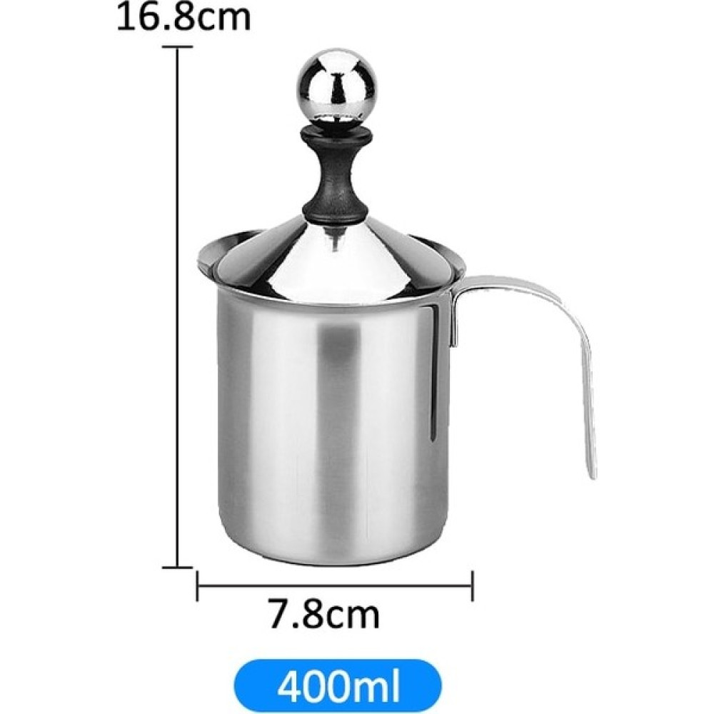Kensen Shop 400ML Tarzı Manuel Süt Köpürtücü ml Paslanmaz Çelik Cappuccino Süt Kreması Süt Köpüğü Mesh Kahve Köpürtücü Kreması Mutfak Aletleri (Yur... Mutfak Gereçleri Fiyatı