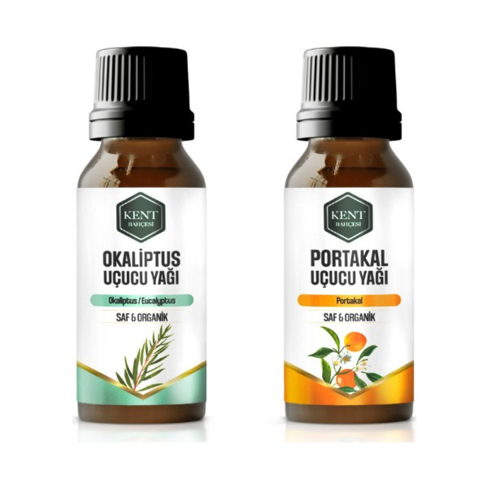 Kent Bahçesi 2'li Uçucu Yağ Seti Okaliptus+Portakal 10 ml Oto Boyaları Fiyatı