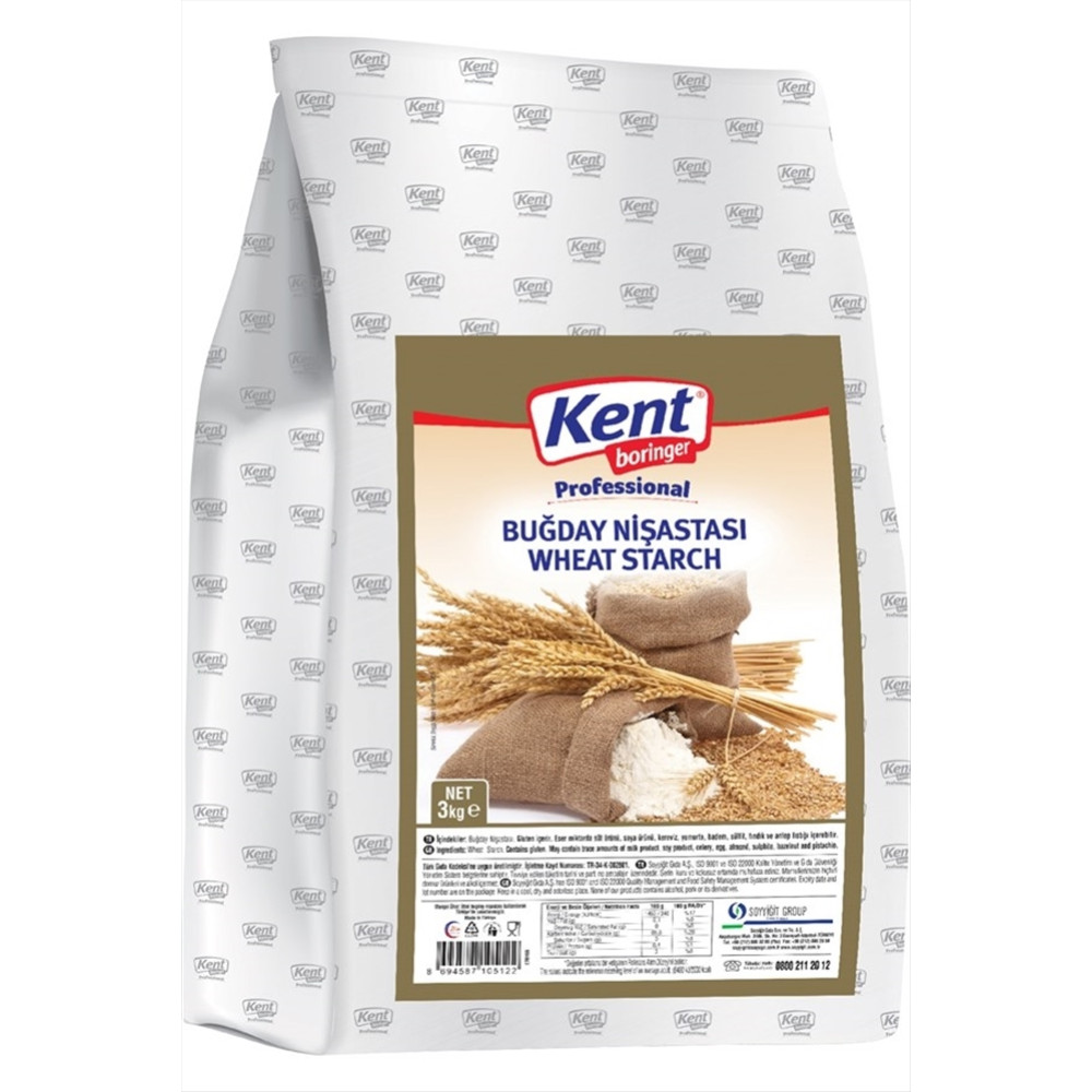 Kent Boringer Buğday Nişastası 3 kg Tatlı ve Pasta Malzemeleri Fiyatı