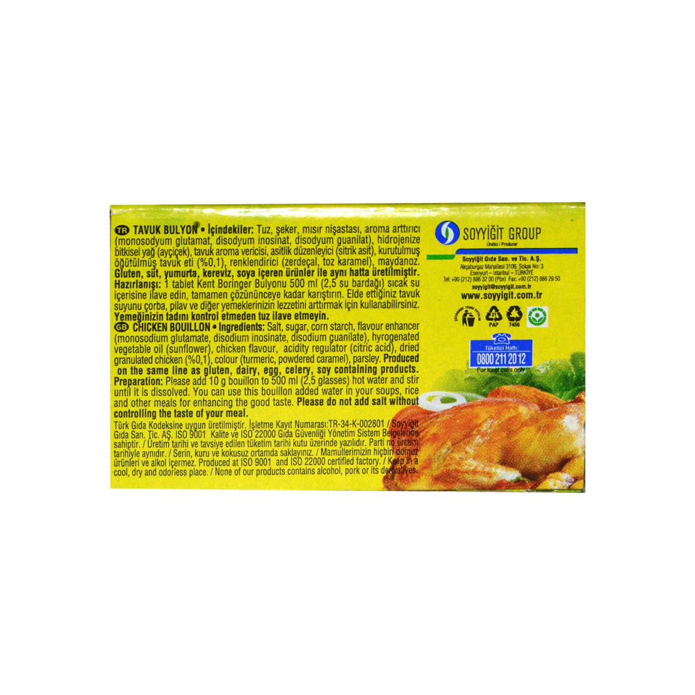 Kent Boringer Bulyon 1 lt 20 gr Tavuk Suyu