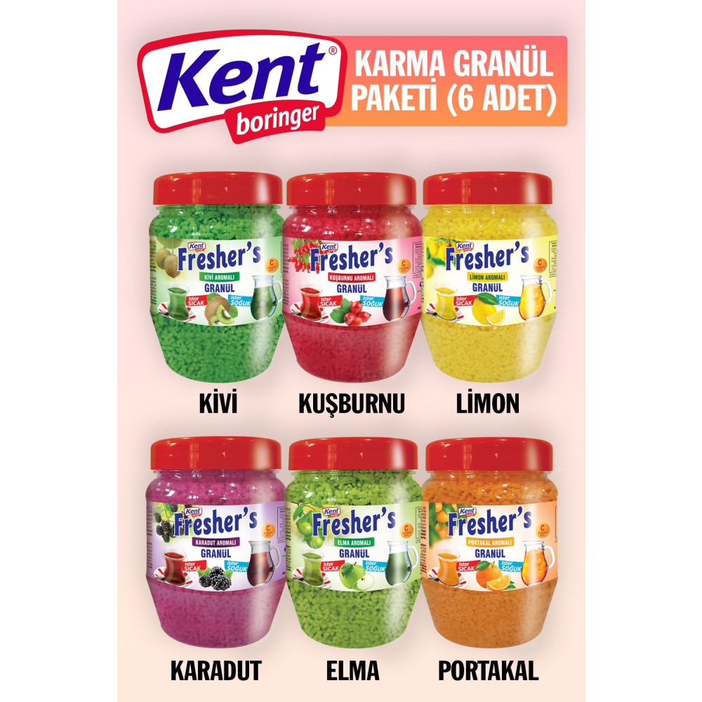 Kent Boringer Freshers Granül Içecek 6lı Karma İçecek Fiyatı