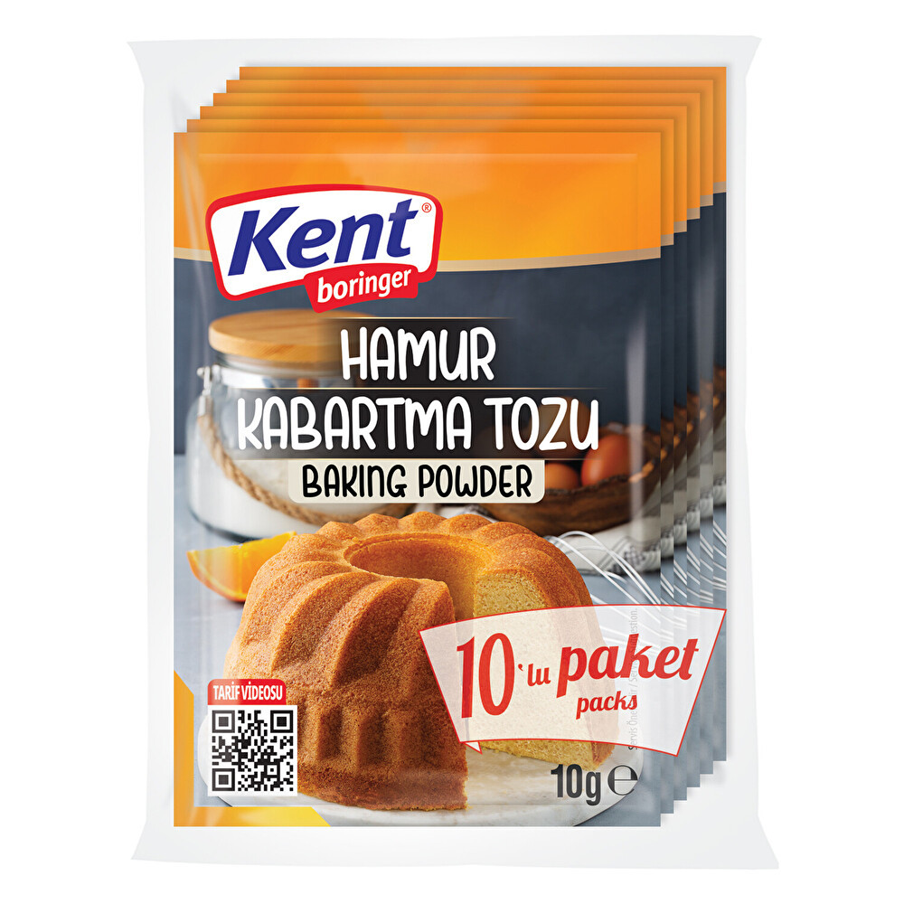 Kent Boringer Hamur Kabartma Tozu 10'lu Ekonomik Paket 10 G Tatlı ve Pasta Malzemeleri Fiyatı