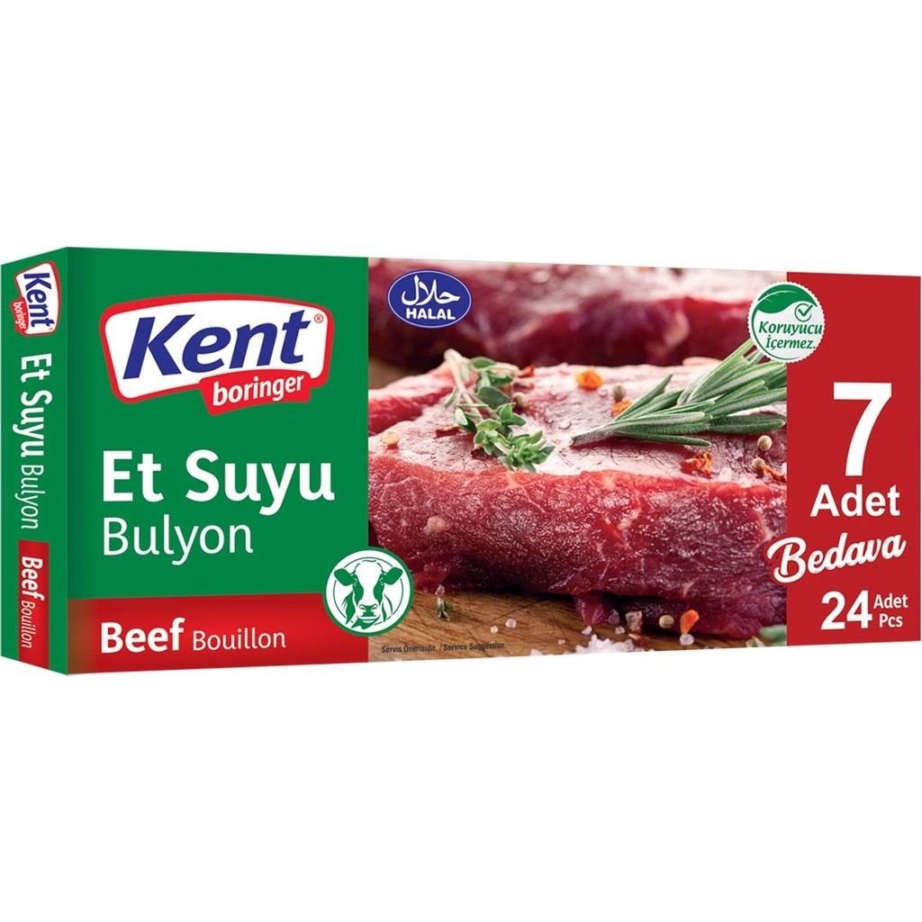 Kent Boringer Küp Bulyon Et Suyu 24'lü - 24 Adet Hazır Çorba ve Bulyon Fiyatı