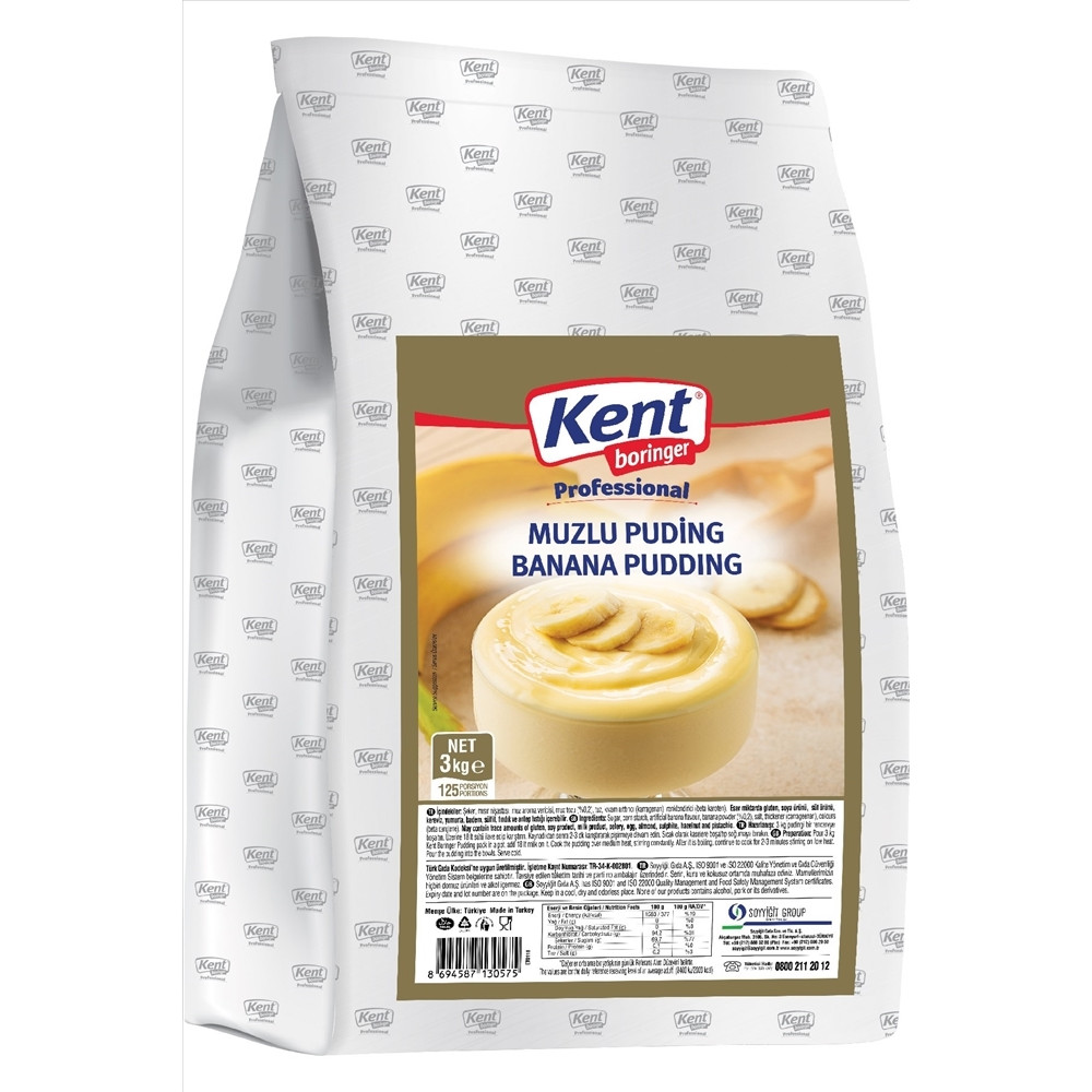 Kent Boringer Muz Aromalı Puding 3 kg Tatlı ve Pasta Malzemeleri Fiyatı