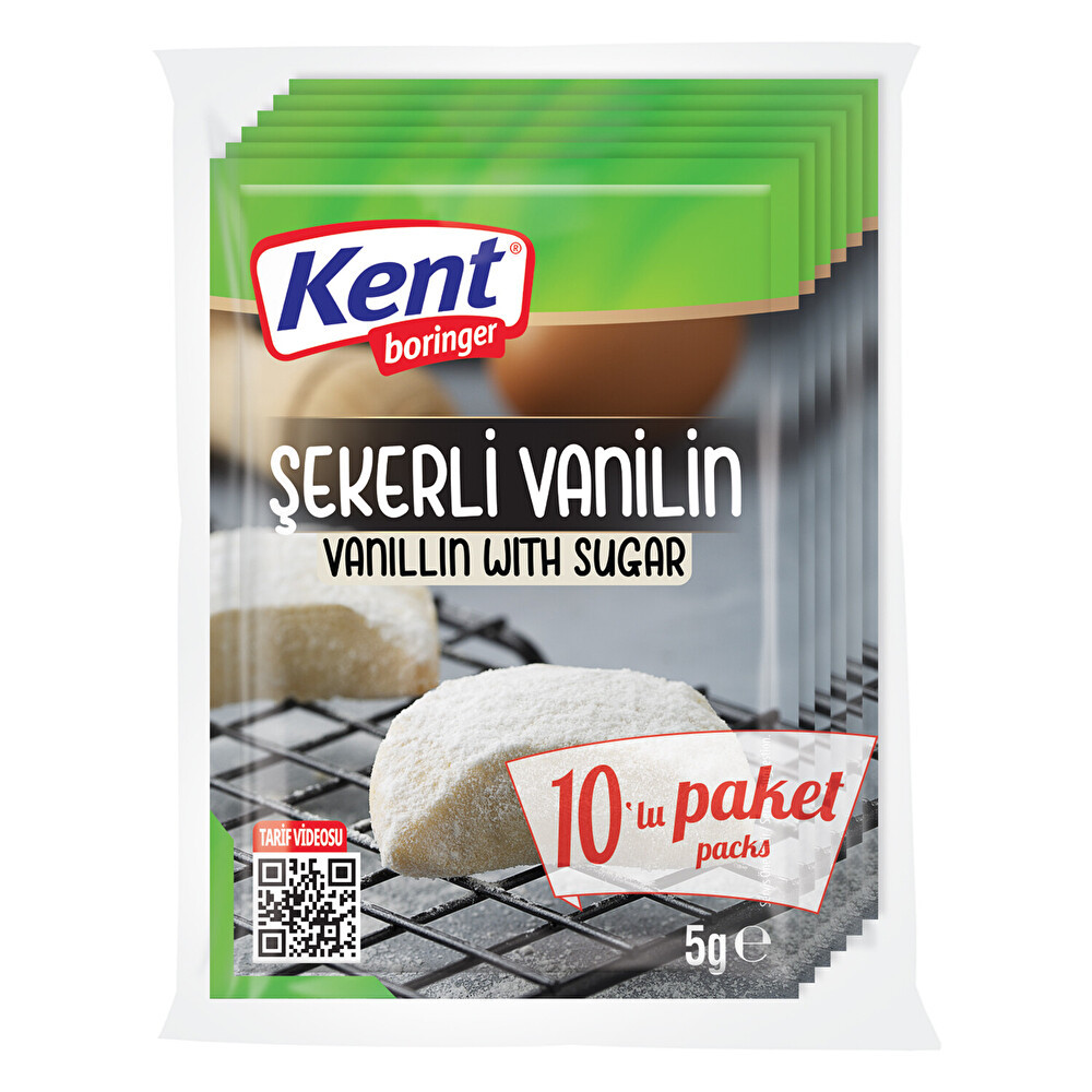 Kent Boringer Şekerli Vanilin 10'lu Ekonomik Paket 5 Gr Tatlı ve Pasta Malzemeleri Fiyatı