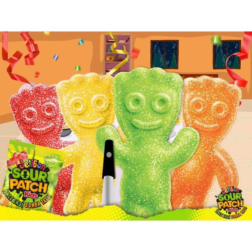 Kent Jelibon Yumuşak Şekerleme 80 gr Sour Patch Kids
