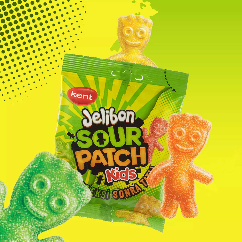 Kent Jelibon Yumuşak Şekerleme 80 gr Sour Patch Kids