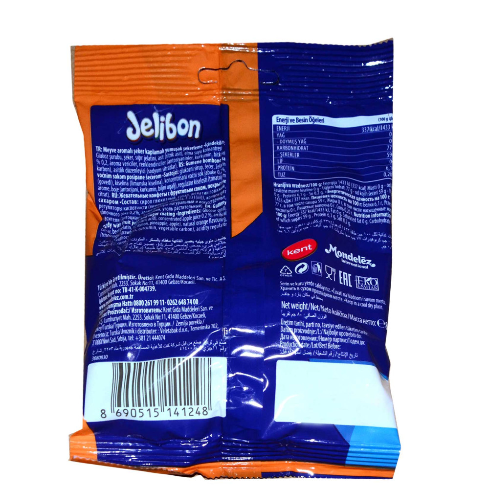 Kent Jelibon Yumuşak Şekerleme 80 gr Topik