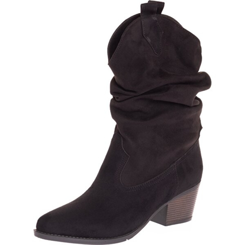 Kent Shop Siyah Süet 6 cm Western Kadın Bot Kadın Botları Fiyatı