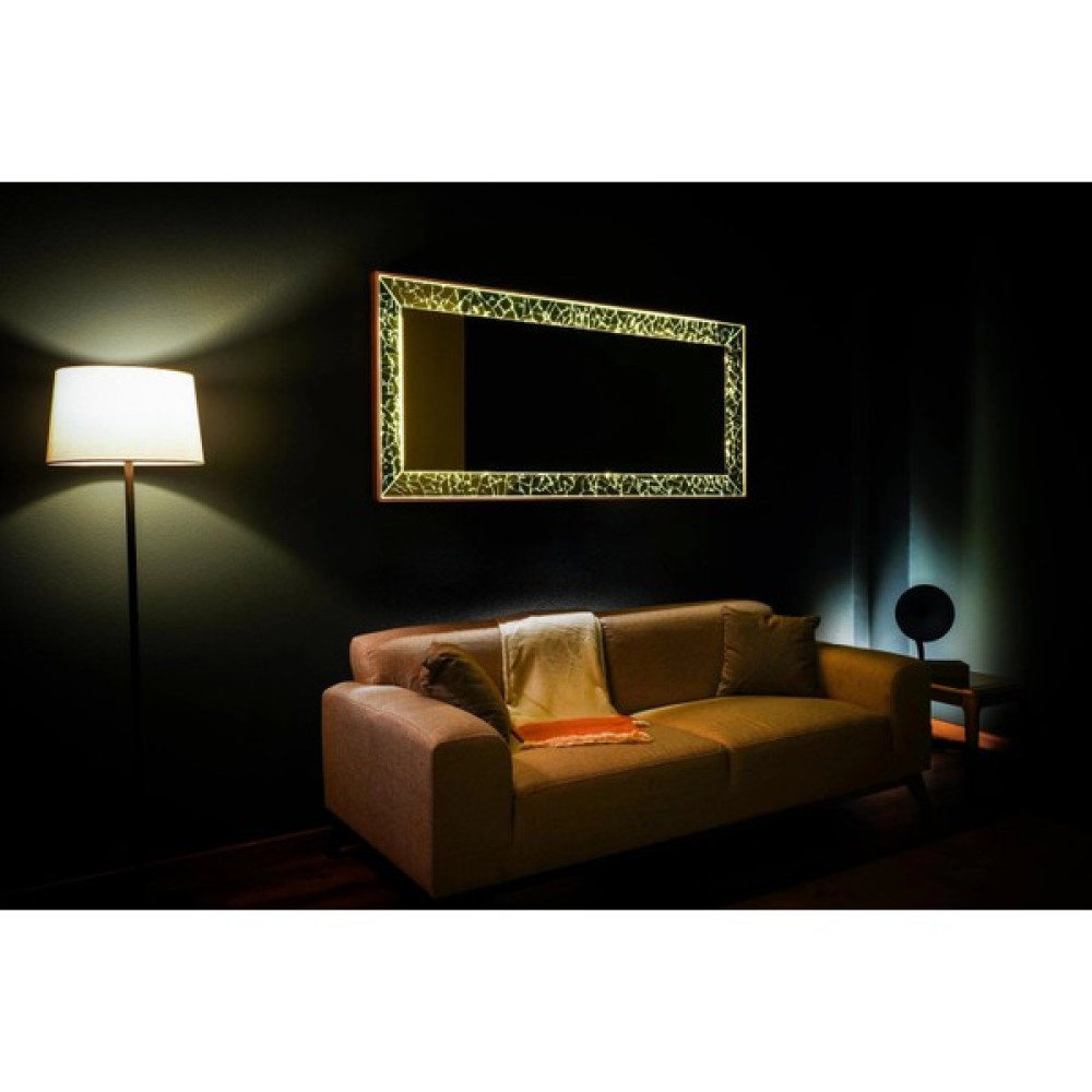 Kentin Aynası Elegance Gold Masif Ağaç Çerçeve Dikdörtgen Dekoratif Duvar Aynası 80X180CM Ayna Fiyatı