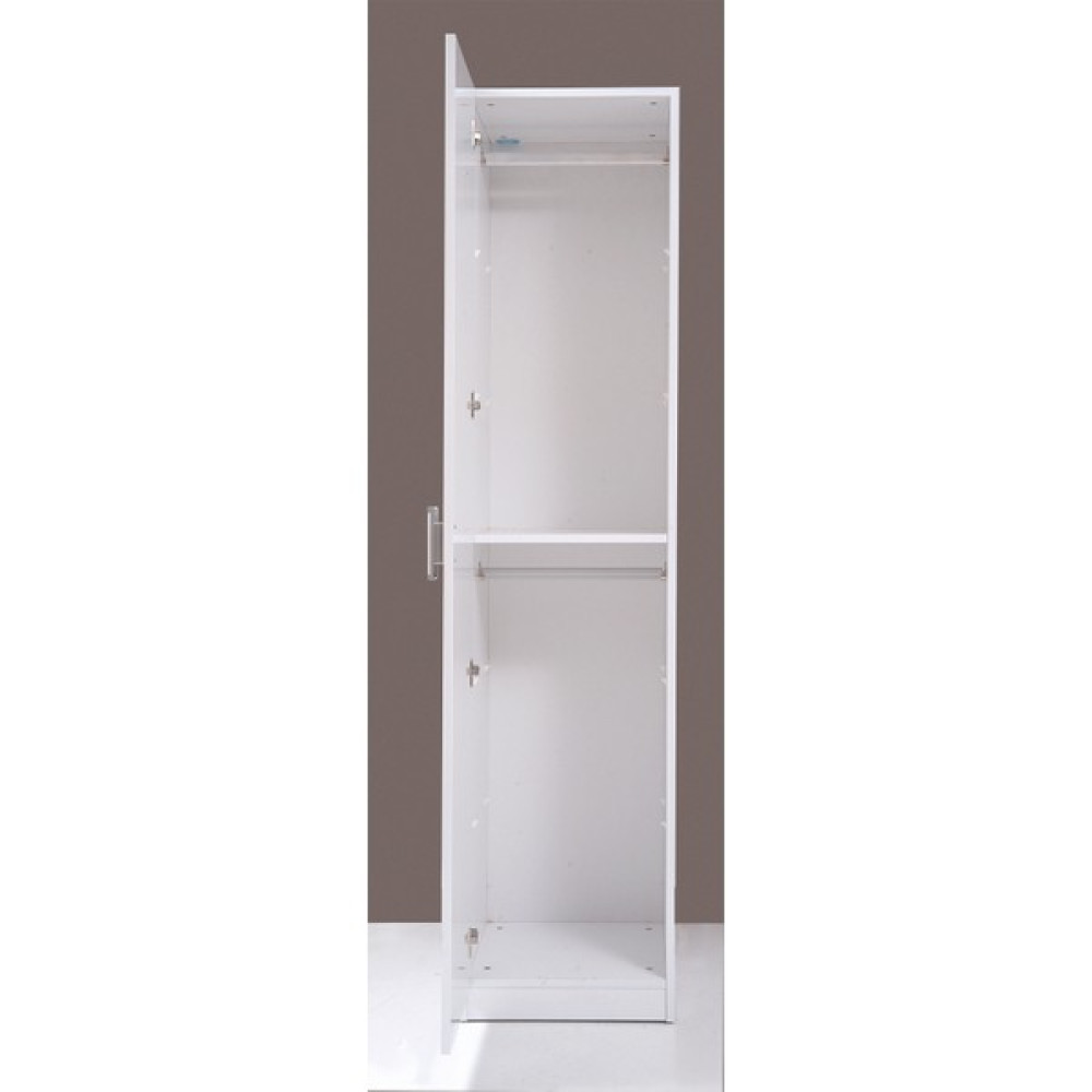 Kenyap Plus 813024 Stella Tek Kapaklı Askılıklı Gardırop Parlak Beyaz Gardrop & Dolap Fiyatı