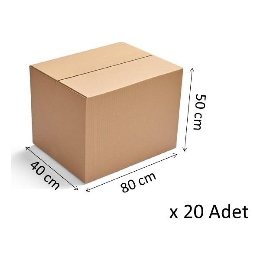 Kenz Life Karton Koli 50(Y)*80(G)*40(D) Boş 20 Adet - Sarı - 50x50x50 Oto Boyaları Fiyatı