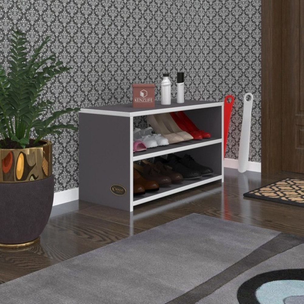 Kenzlife Ayakkabılık Goya Gri 040*70*30 Arkalıksız Ayakkabı Ofis Dolabı Ayakkabılık Fiyatı
