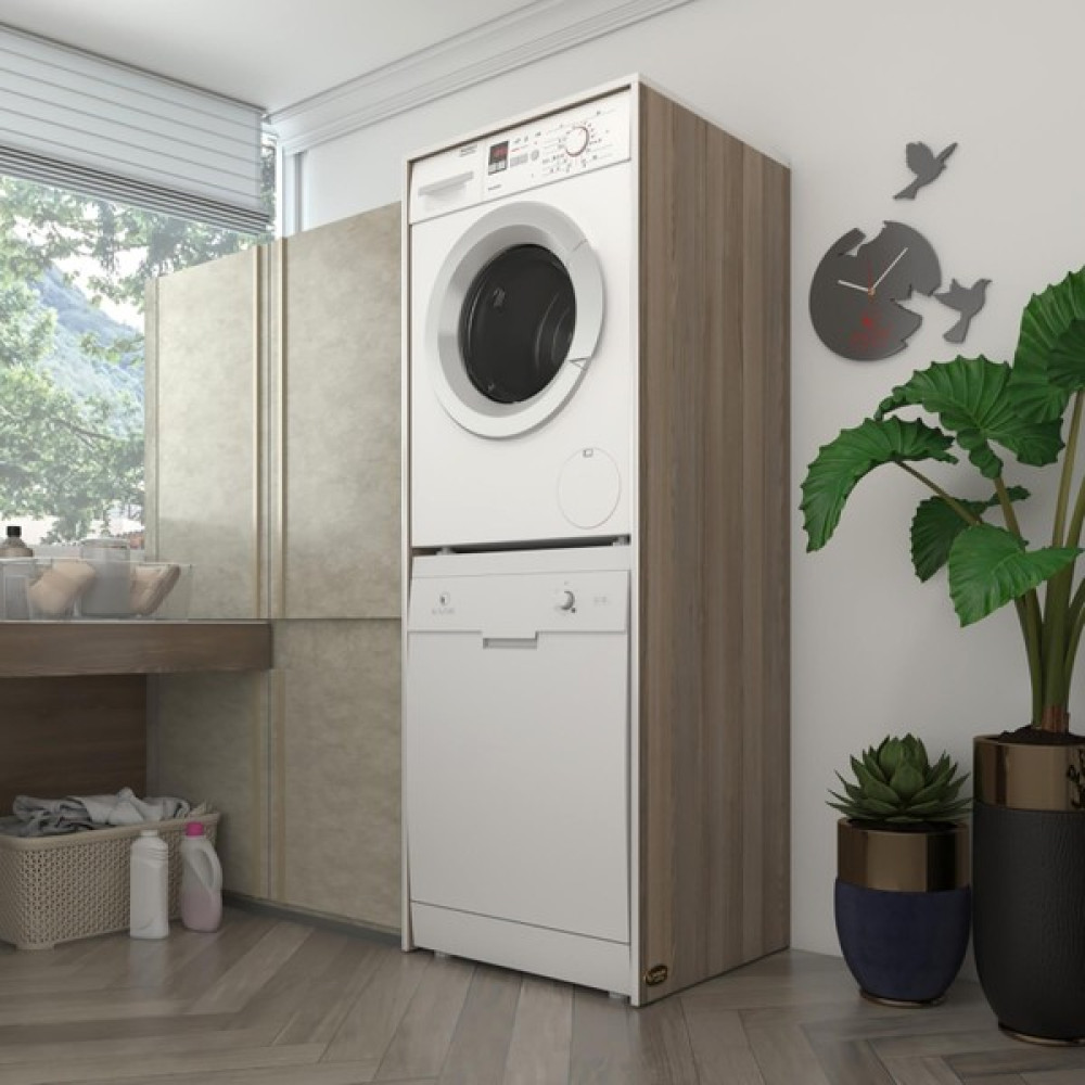 Kenzlife çamaşır-bulaşık makinesi dolabı borya crd 180*70*60 banyo kapaksız arkalıksız - Meşe - 180X70X61 Oto Boyaları Fiyatı