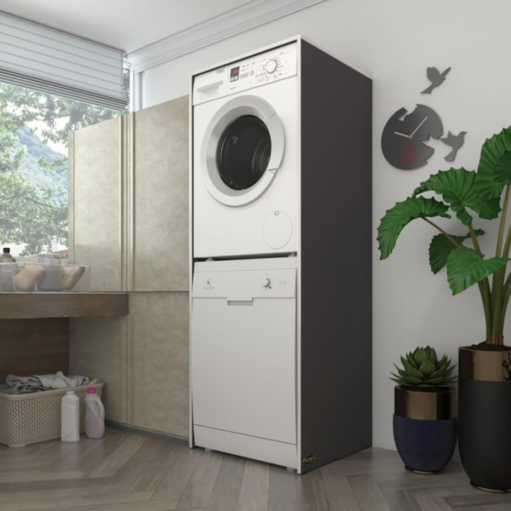 Kenzlife çamaşır-bulaşık makinesi dolabı borya gri 180*70*60 banyo kapaksız arkalıksız - 180X70X63 Oto Boyaları Fiyatı