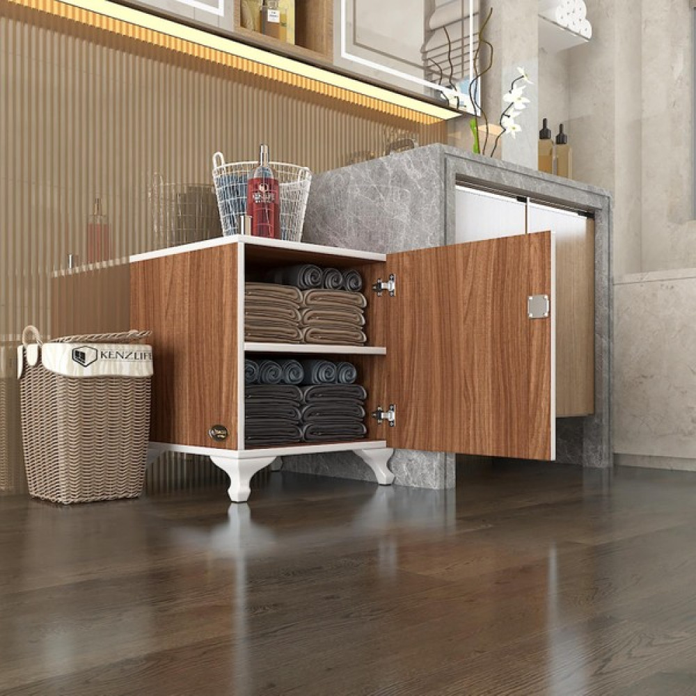 Kenzlife kilitli dolap rana39 cvz 47*39*39 banyo dolabı hazır mutfak ofis kiler kitaplık evrak ayaklı - Ceviz Oto Boyaları Fiyatı
