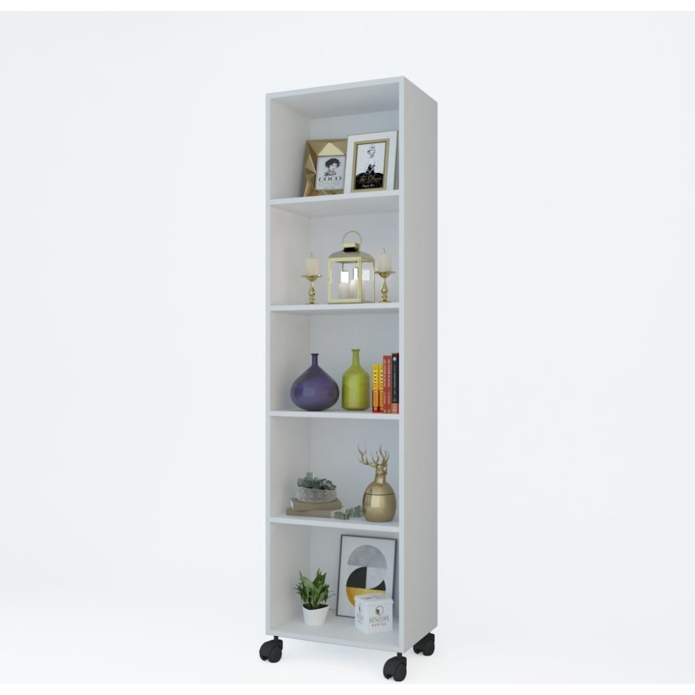 Kenzlife kitaplık beril 188*060*020 byz tekerlekli mutfak dolabı banyo ofis ayakkabılık kiler Kitaplık Fiyatı