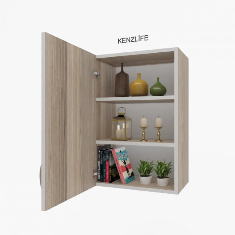 Kenzlife Mutfak Dolabi İrem 060.060.32 Crd 2 Rafli Kapakli Ofis Banyo Kiler Evrak Kitaplik Gardrop & Dolap Fiyatı