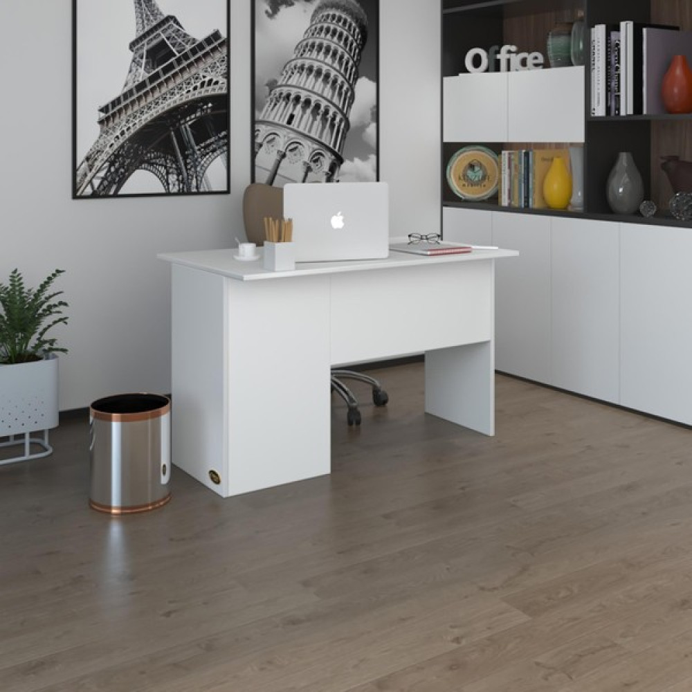 Kenzlife ofis masası miyamoto byz sağ 75*170*60 kilitli kapaklı dolap bilgisayar çalışma masası - Beyaz - ebat Oto Boyaları Fiyatı