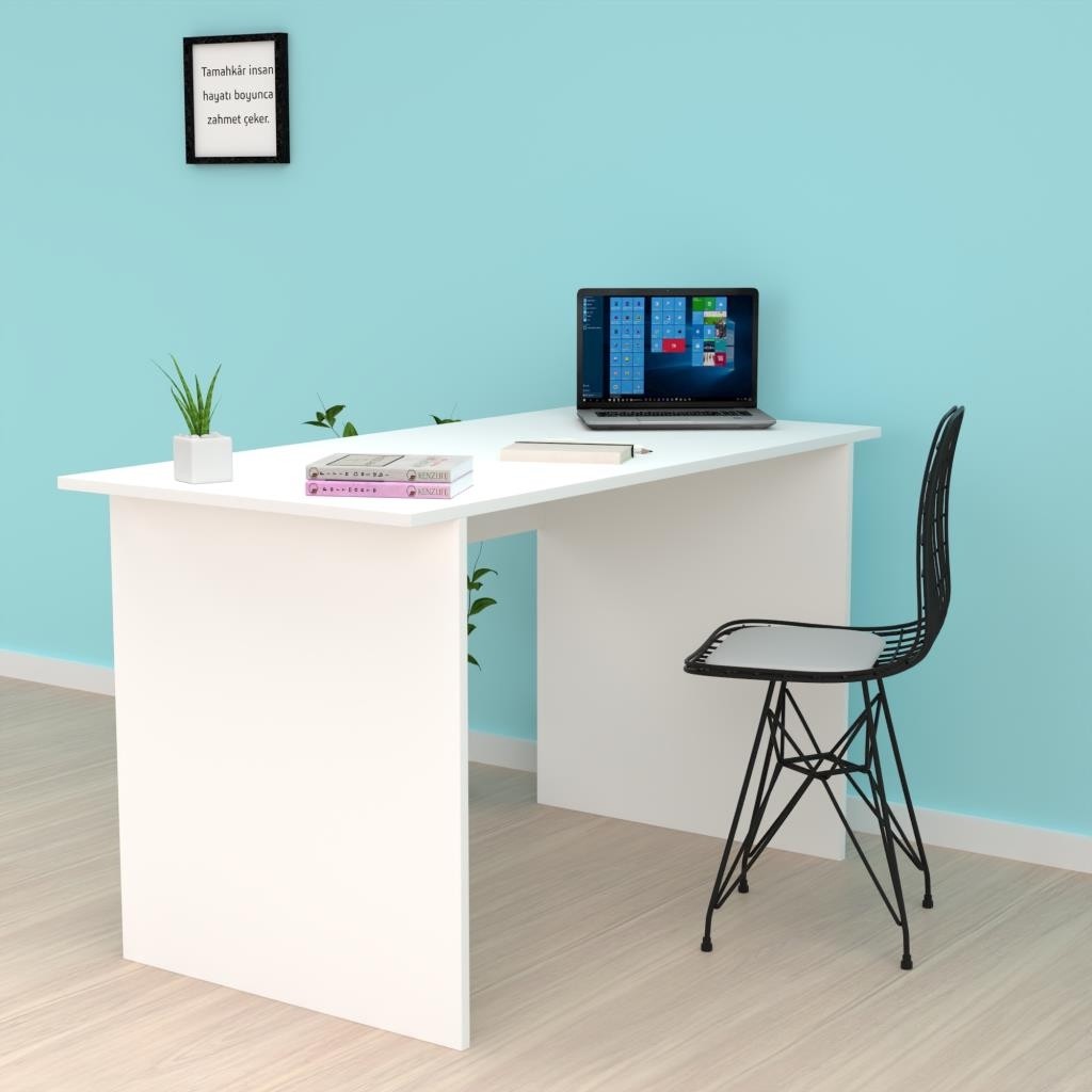 Kenzlife ofis masası tamiko 075*170*60 byz bilgisayar çalışma büro - Beyaz - 75x170x60 Ofis Çalışma Masası Fiyatı