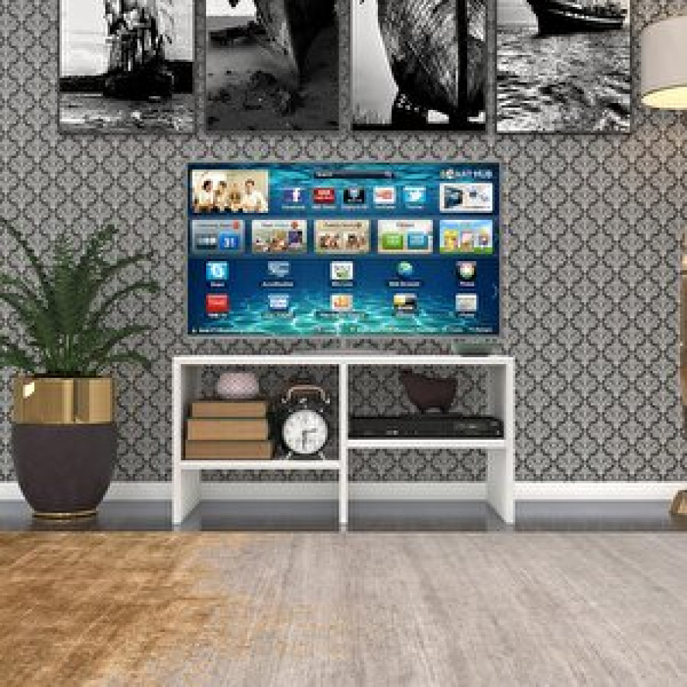 Kenzlife Televizyon Sehpası Tatabanya Byz 040*080*38 Tv Ünitesi (m) Beyaz Tv Ünitesi / Sehpası Fiyatı