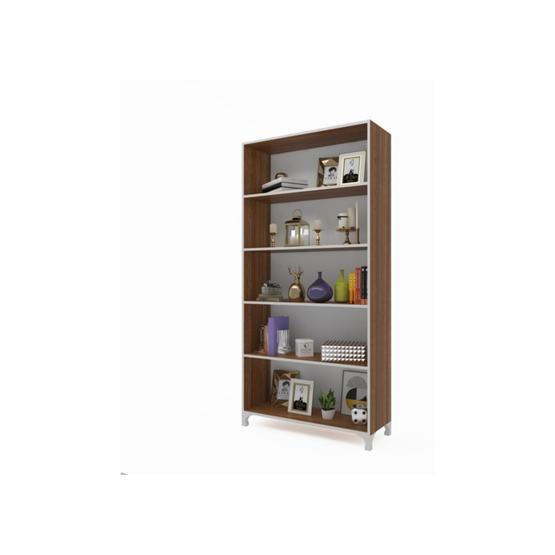 Kenzlife Tuğçe Ceviz 168x90x20 cm Kitaplık