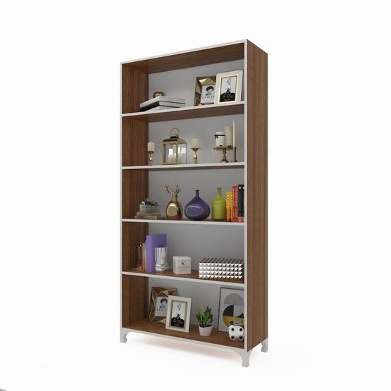 Kenzlife Tuğçe Ceviz 168x90x20 cm Kitaplık