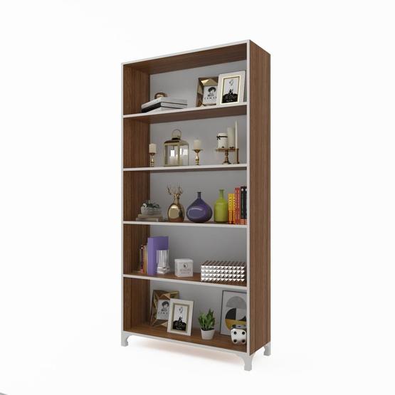 Kenzlife Tuğçe Ceviz 168x90x20 cm Kitaplık