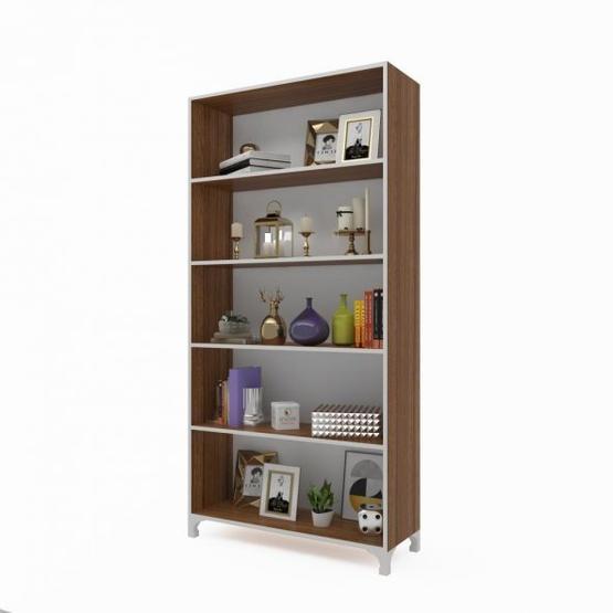 Kenzlife Tuğçe Ceviz 168x90x20 cm Kitaplık