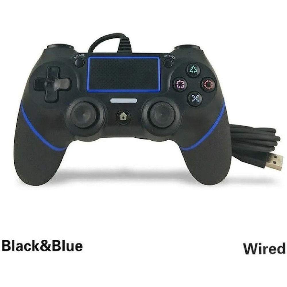 Kepang Siyah Mavi-Pc/ps4 Slim/ps4 Pro Uyumlu Bilgisayar Pc Kolu Çift Titreşimli USB Gamepad Kablolu Denetleyici Playstation 4 Denetleyicisi (Yurt D... Konsol Aksesuarları Fiyatı