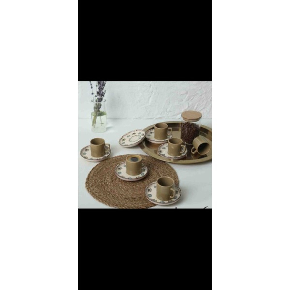 Keramika 12 Parça 6 Kişilik Kahve Takımı - 99 ml - Beyaz Oto Boyaları Fiyatı
