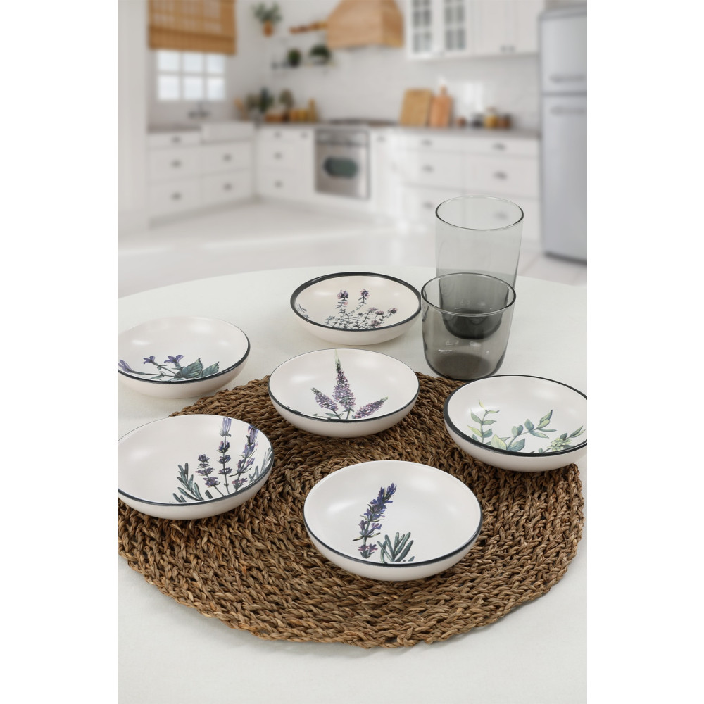 Keramika Çiçek Bahçesi Halka Çerezlik/Sosluk 13 Cm 6 Adet Kase Fiyatı