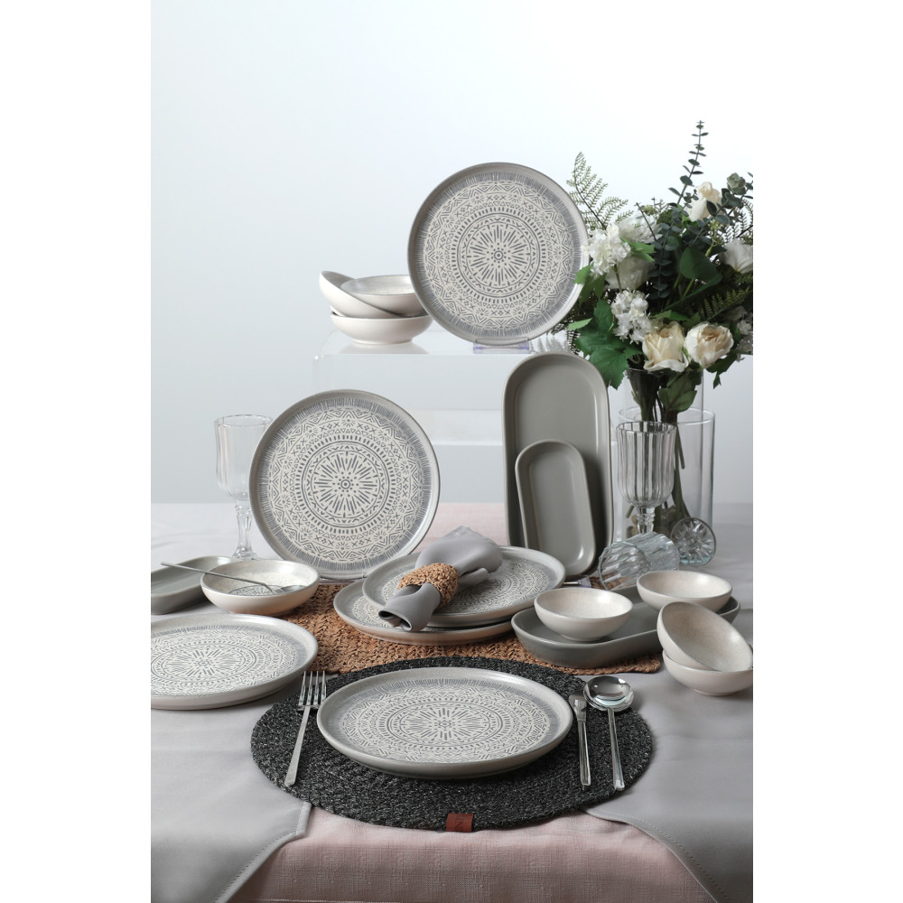 Keramika Stone Kahvaltı Takımı 18 Parça 6 Kişilik 21426-27 Kahvaltı Takımı Fiyatı