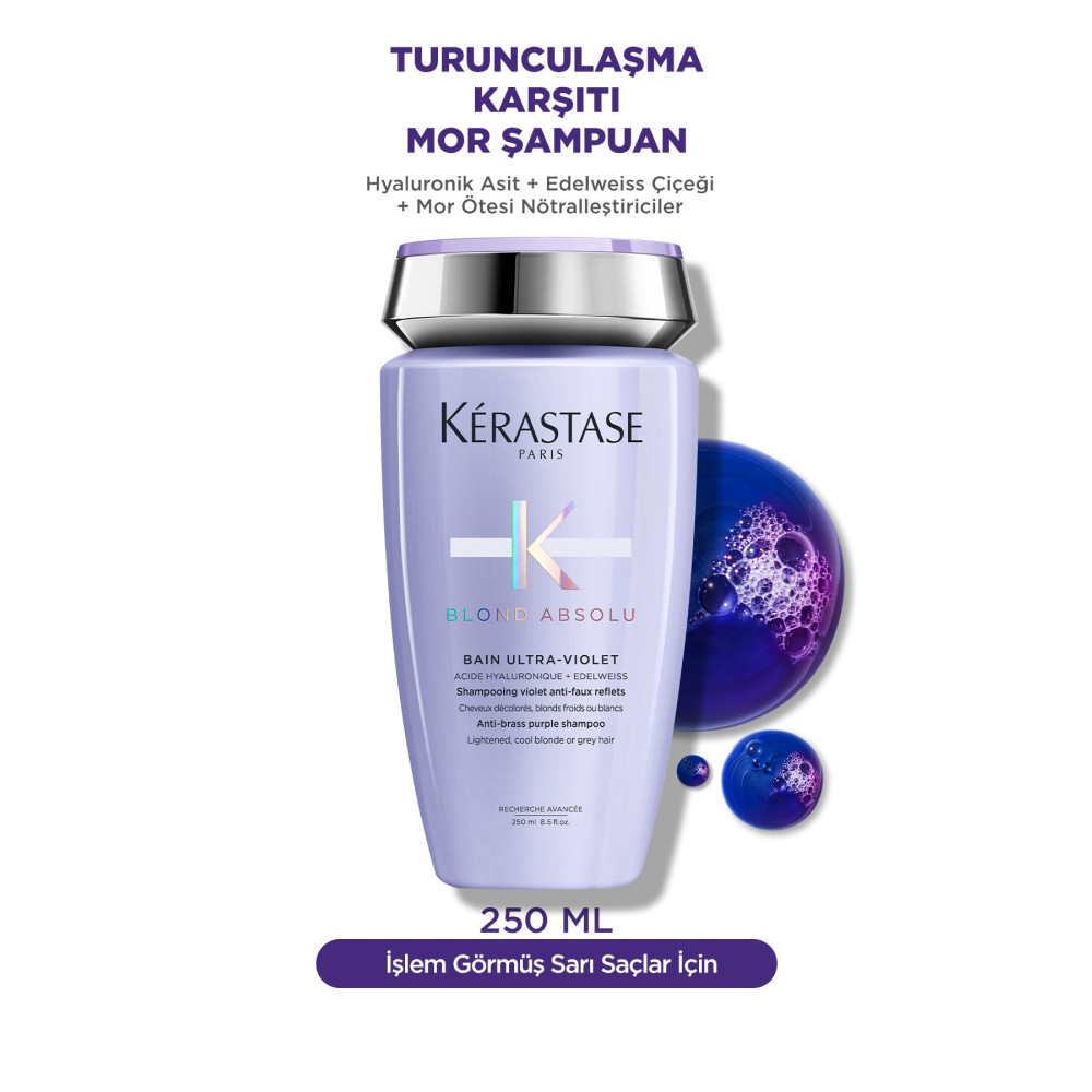 Kerastase Blond Absolu Bain Ultra-violet Istenmeyen Sarı&turuncu Yansımaları Nötralize Eden Şampuan Şampuan ve Saç Kremi Fiyatı
