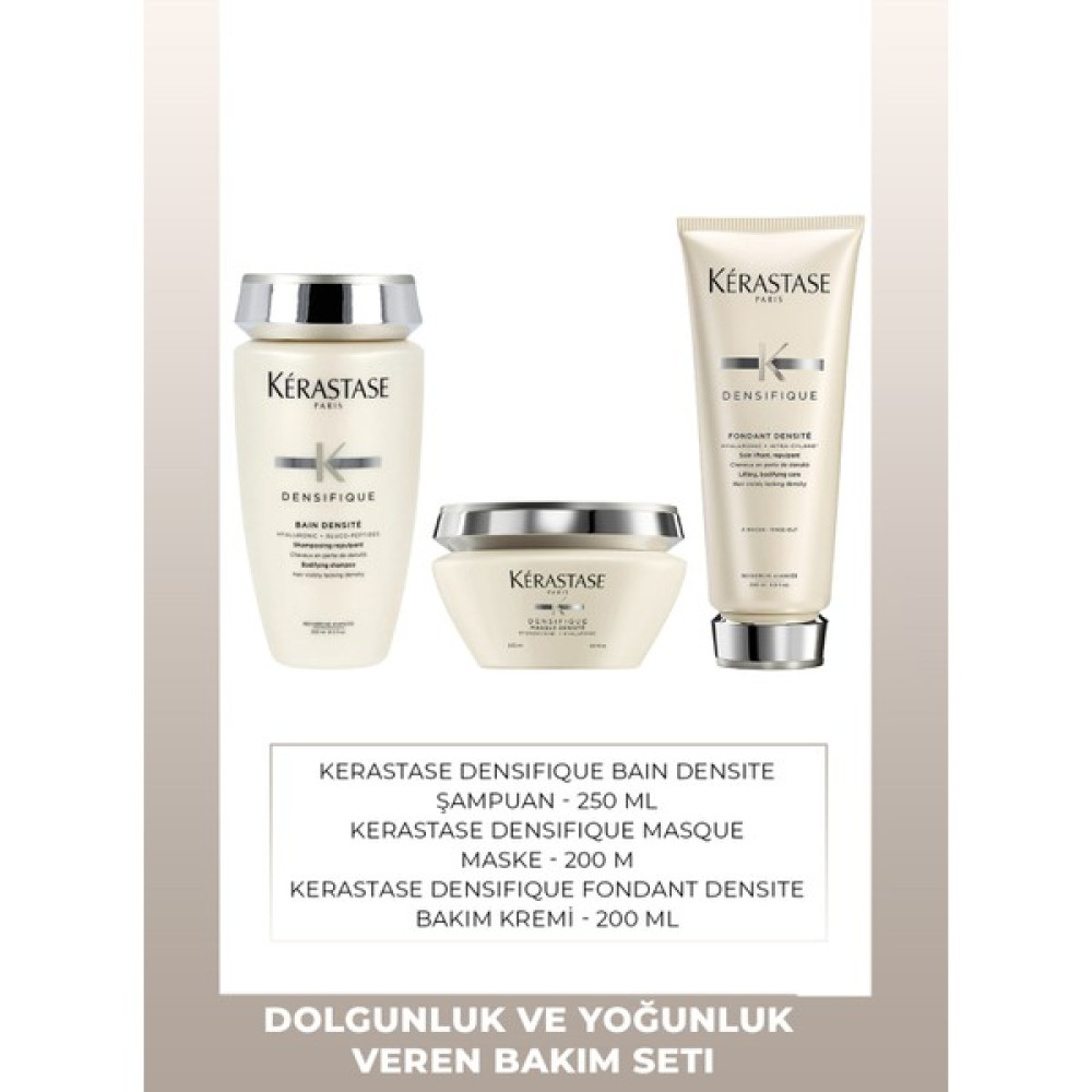 Kerastase Densifique Şampuan + Maske + Krem Bakım Seti Saç Bakım Maskeleri & Serumlar & Spreyler Fiyatı