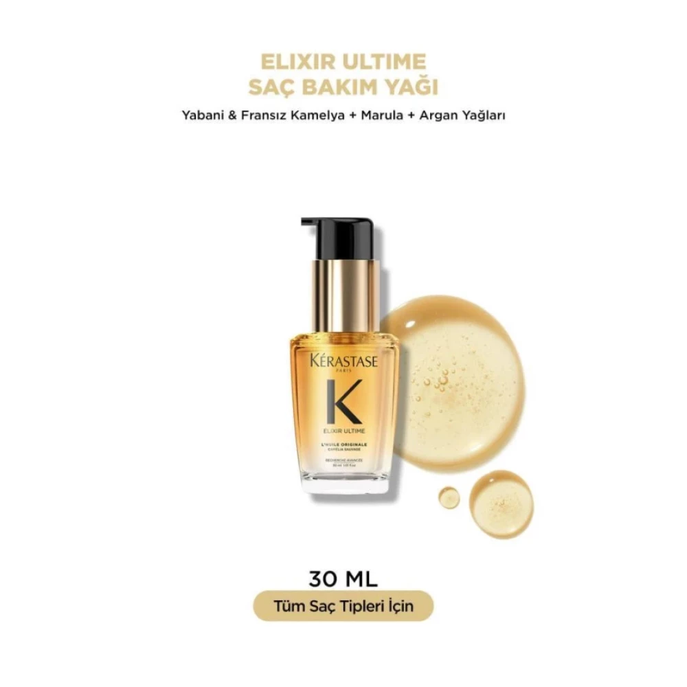 Kerastase Elixir Ultime L‘huile Originale Oil 30 Ml Saç Bakım Yağı Saç Şekillendirici Sprey Fiyatı
