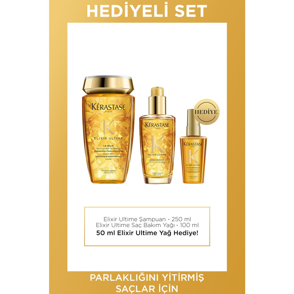 Kerastase Elixir Ultime Parlaklık Sağlayan Saç Bakım Seti Saç Bakımı Fiyatı