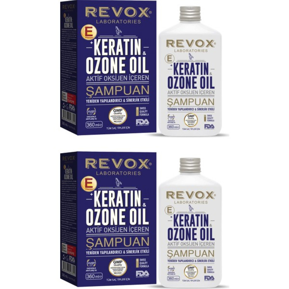 Keratin & Ozon Oil Aktif Oksijen Içeren Saç Bakım Şampuanı / 2'li Set Şampuan ve Saç Kremi Fiyatı