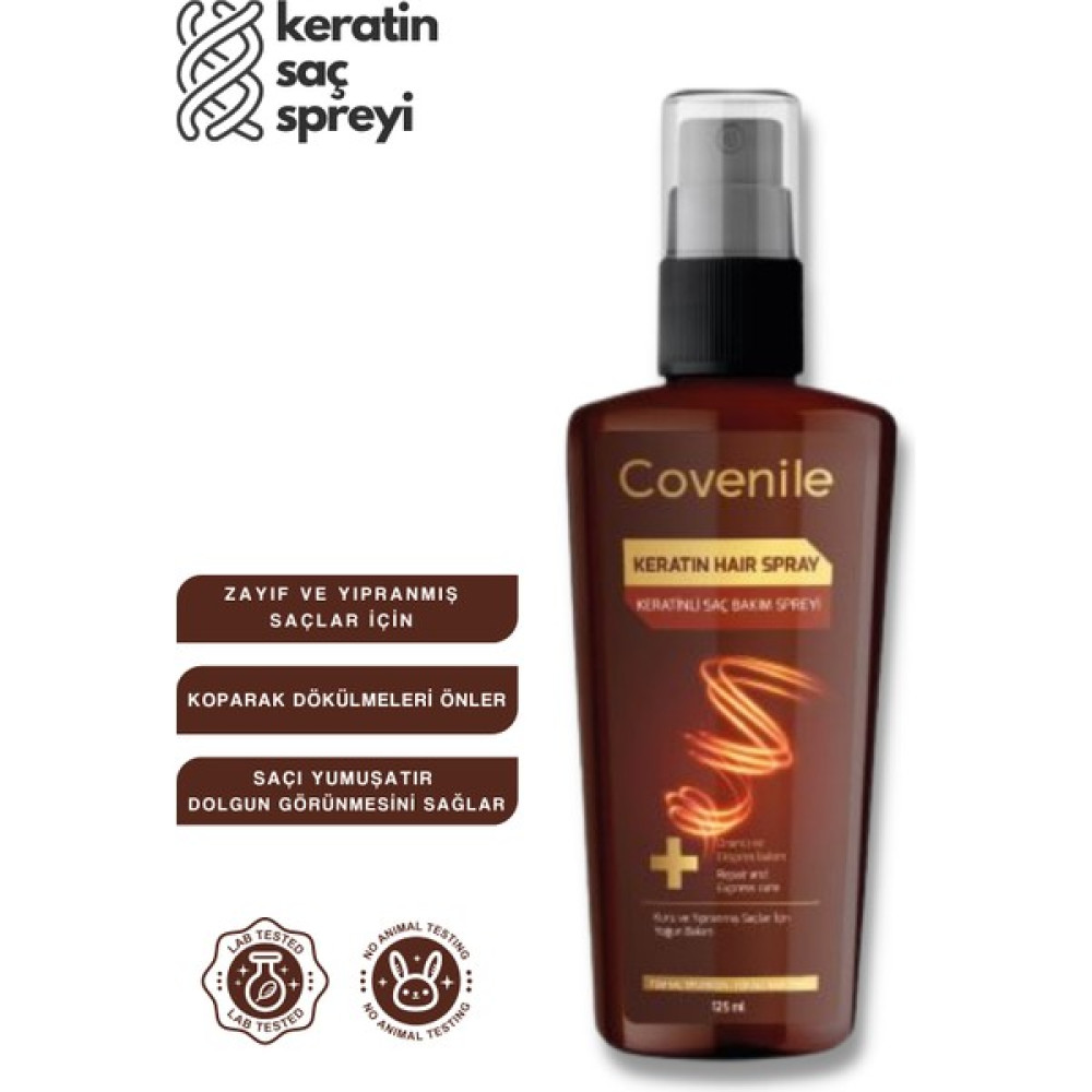 Keratin Saç Bakım Spreyi Yıpranmış Saçlar İçin 125 ml Saç Şekillendirici Sprey Fiyatı